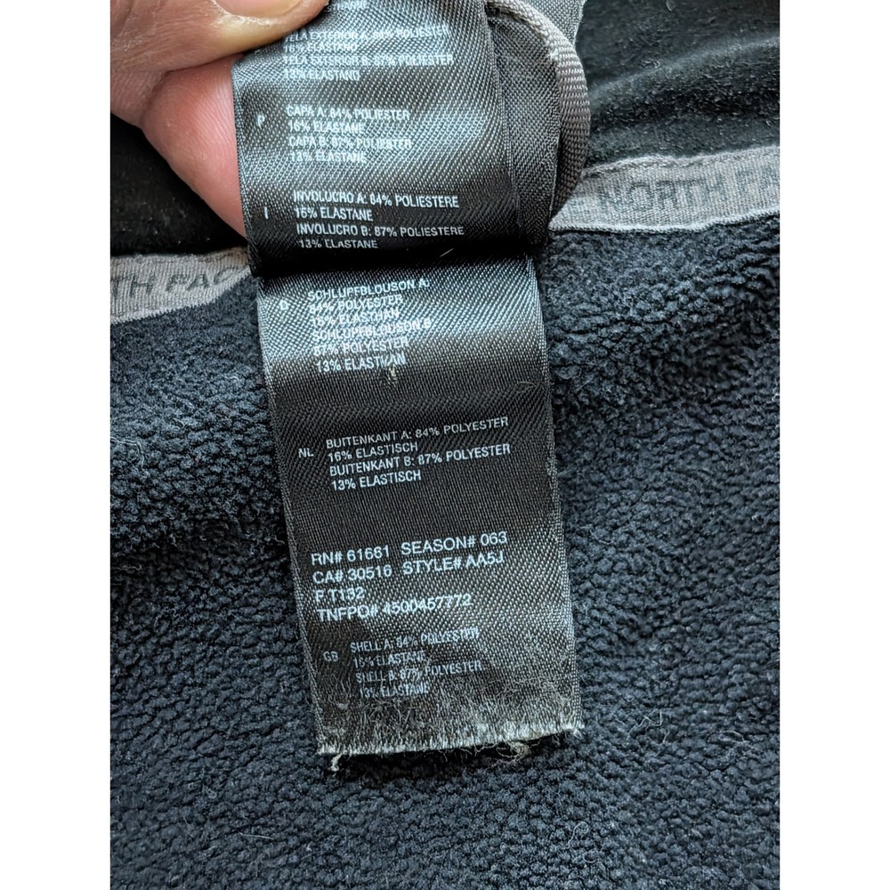 The North Face AA5J Summit Series Windwall Jacket Mens L Polyester Black Fleece - Picture 8 of 9